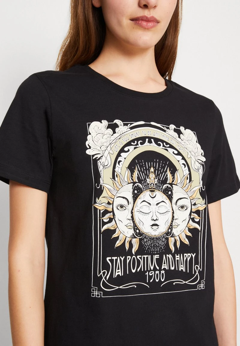 Even&Odd T-Shirt Print - Black 6 Even&Odd T-Shirt Print - Black – Bild 6