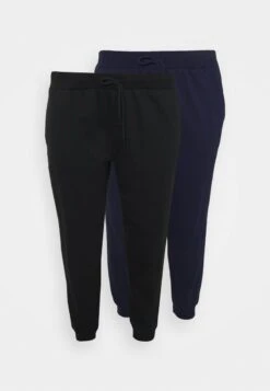2er PACK - SLIM FIT JOGGERS - Jogginghose - Black/blue