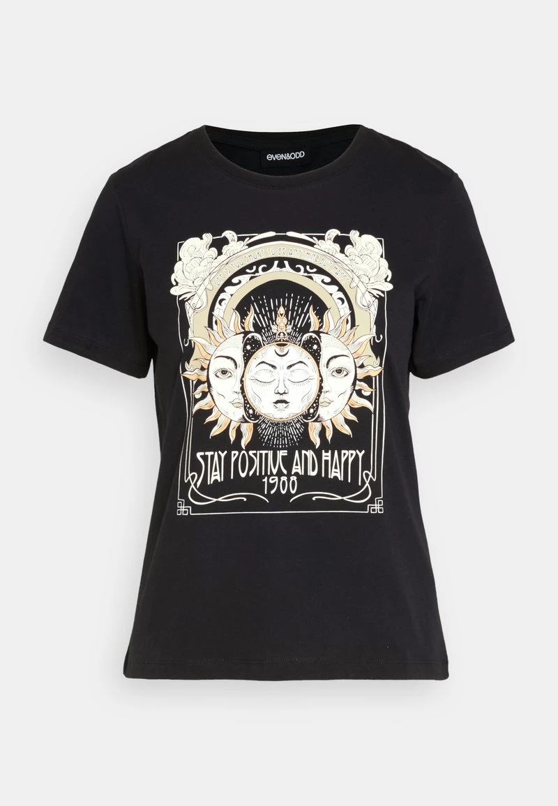 Even&Odd T-Shirt Print - Black 5 Even&Odd T-Shirt Print - Black – Bild 5