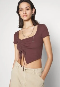 Even&Odd T-Shirt Print - Brown -Even&Odd 685b30aeccd34434961bb9772fd577b8