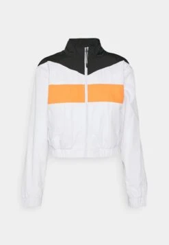 CROPPED TRAINING JACKET - Trainingsjacke - White -Even&Odd 6e566d52573b4b0f99068c7f9dc910de