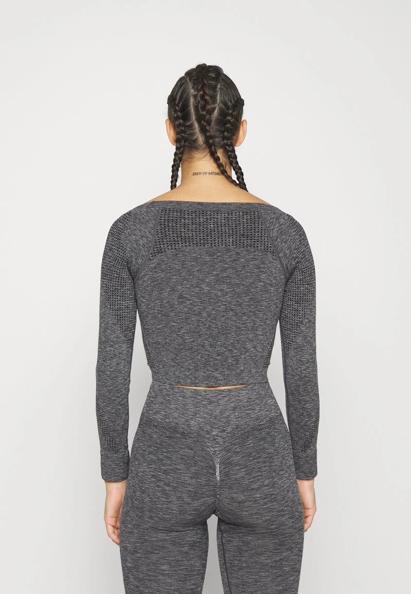 SEAMLESS CROPPED LONGSLEEVE - Langarmshirt - Black 3 SEAMLESS CROPPED LONGSLEEVE - Langarmshirt - Black – Bild 3