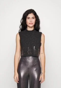 Stoffhose - Black/silver -Even&Odd 871243180f4e430189695c22f4ce35ee