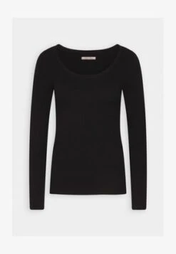 Even&Odd RIBBED - VARIEGATED - Strickpullover - Black -Even&Odd 87ff0b6d7b154c5c9d9d5d8db42e4c86