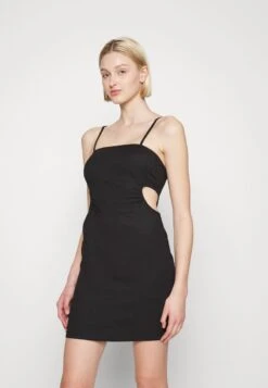 Even&Odd STRAPPY OPEN WAIST BODYCON MINI DRESS (EO-SS23-C130-SP) / 802 - BLACK - Jerseykleid - Black -Even&Odd 9671698ec4fd440281eb12a53d27082a 1