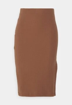 PENCIL SKIRT WITH SLIT - Bleistiftrock - Brown -Even&Odd b010ed6b7d824afa9eca1882c1640a84