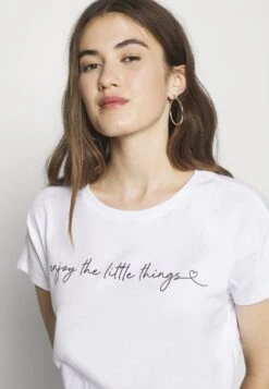 Even&Odd MANDALA ENJOY THE LITTLE THINGS TEE - T-Shirt Print - White -Even&Odd b79bfd8f100649eaa0366db7373f35b5