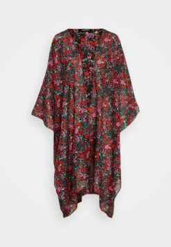 Even&Odd FLORAL - Leichte Jacke - Red -Even&Odd c065489f3ea147759aeb24966ae3ae0a