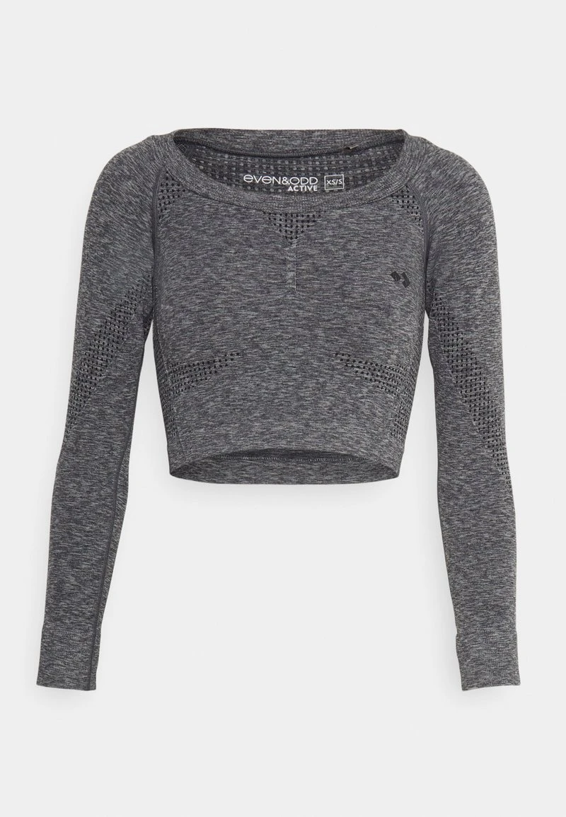 SEAMLESS CROPPED LONGSLEEVE - Langarmshirt - Black 4 SEAMLESS CROPPED LONGSLEEVE - Langarmshirt - Black – Bild 4