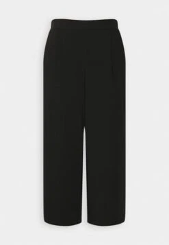 Even&Odd TAILORED WIDE LEG CULOTTE - Stoffhose - Black -Even&Odd db8014d4044d4347ac2960e9b1fb1ee0