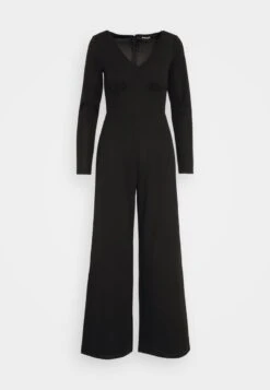 Even&Odd WIDE LEG LONG SLEEVES BODICE - Jumpsuit - Black -Even&Odd dee1c6a6dfe040bc851a5efb9f6f3be6