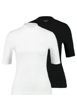 2PACK - T-Shirt Basic - White/black -Even&Odd f4cf7c9a81aa4ea8a11f558183dda997 1